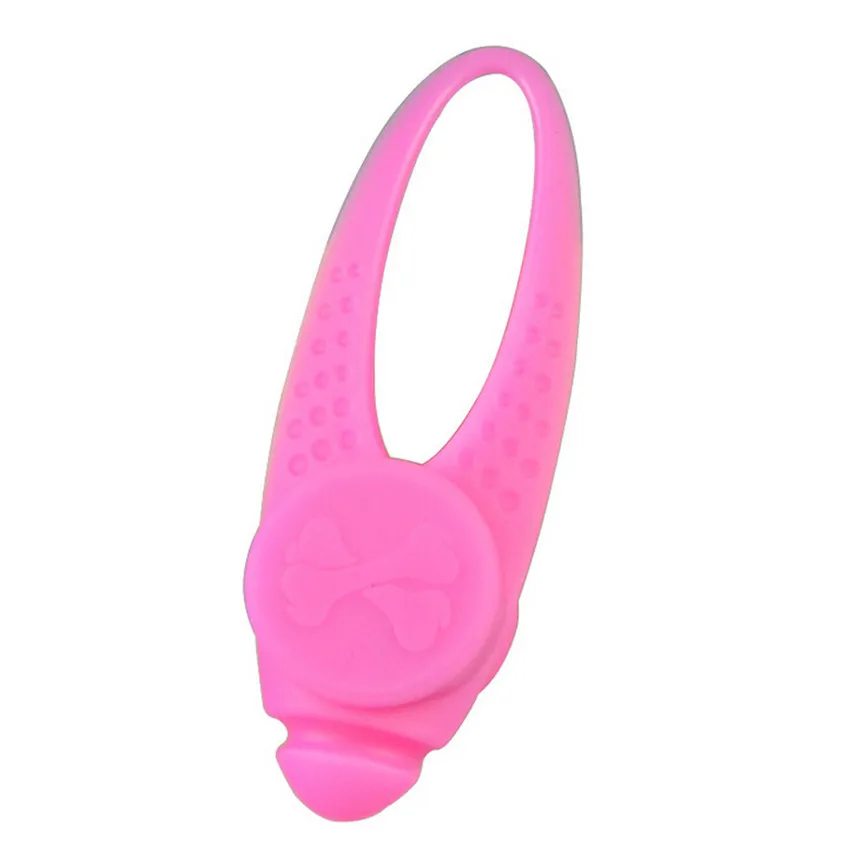 Pet светодиодный защитный кулон ожерелье мигающий светящийся светильник Ночной светильник мигающий ошейник подвеска для собаки щенка Nov#2 - Цвет: Pink