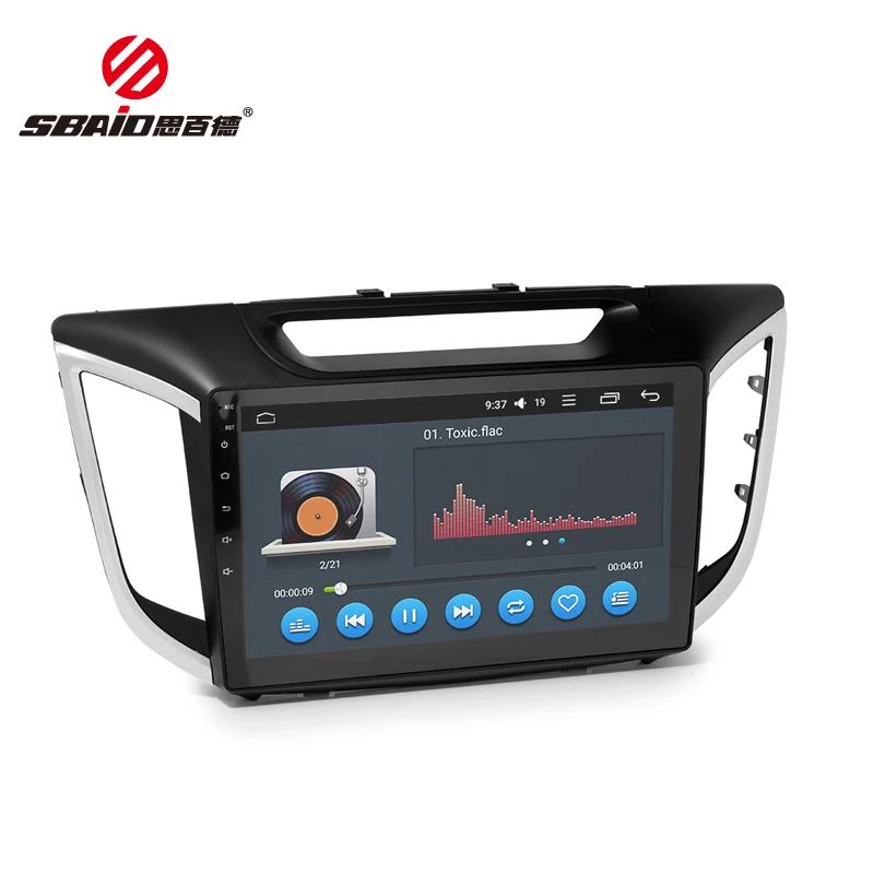 Flash Deal Sbaid Android One Din 10.1" DSP Car DVD GPS Multimedia Player For Hyundai 2014-2018 IX25 Creat Car Navigation Radio Video playey 3