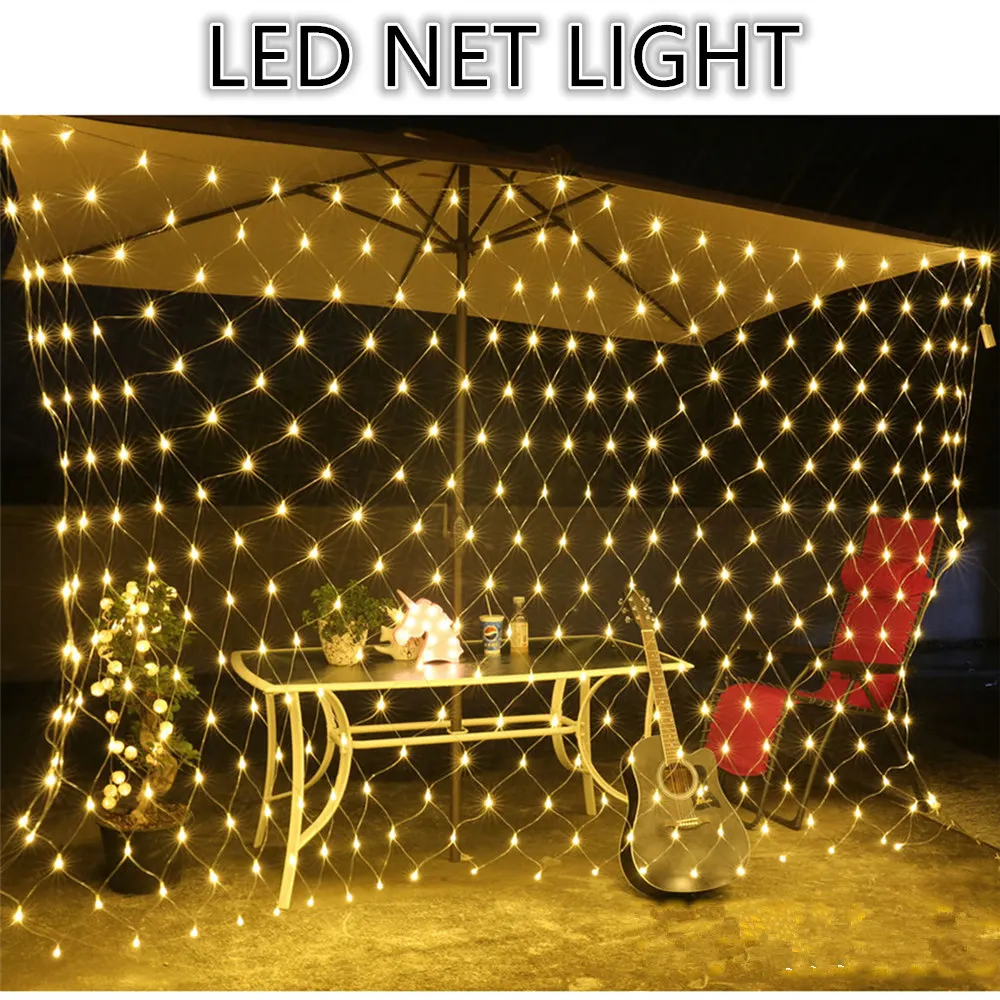 led net light christmas holiday light 1.5*1.5 3*2 6*4 8*10 with remote