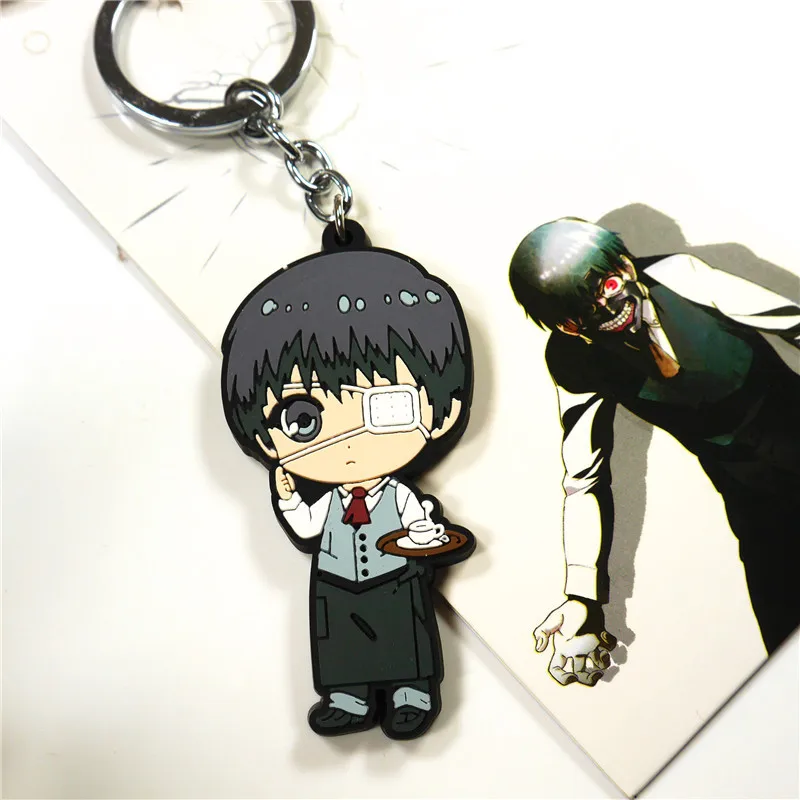 New Anime Tokyo Ghouls Kaneki Ken Pendants Key Chain key ring Chain