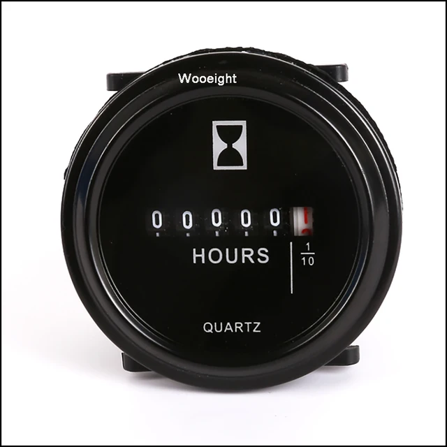 Wooeight New Digital Hour Meter Time Counter Quartz Timer Hourmeter