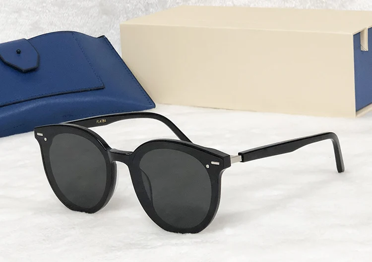 Qualität Fall Sonnenbrille Sanfte Black Hohe Frauen Runde Polarisierte Peck Mond Vintage Männer Mit silver Osten Original 2019 Gregory UXgqZnzn
