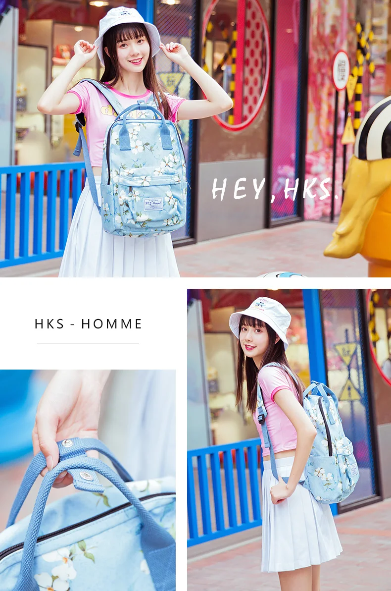 Fashion Backpack Women Leisure Back Pack Korean Ladies Knapsack Casual Travel Bags for School Teenage Girls canvas Backpack