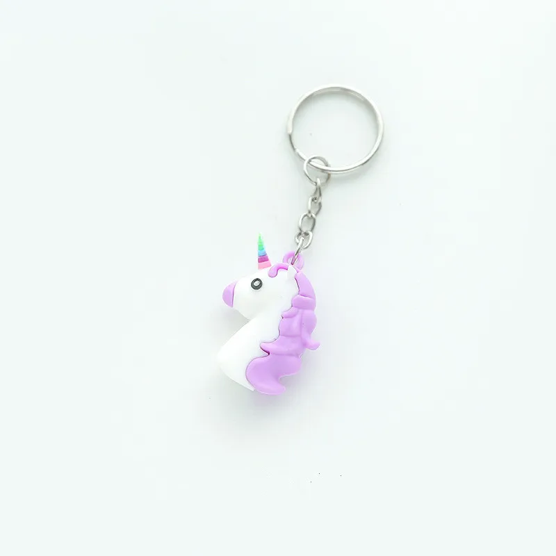  5Pcs Unicorn Silicone Keychain Birthday Party Decorations Kids Wedding Invitations Unicorn Party Ha - 32947830219