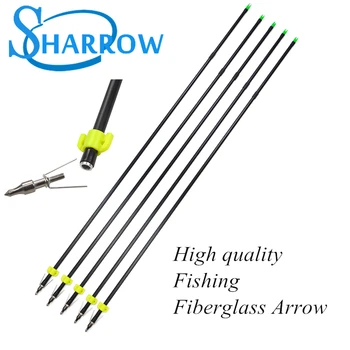 

6/12pcs 8mm Fishing Fiberglass Arrow Replaceable Arrow Safety Fishing Slider For Hunting Bowfishing Accessories arrow rings