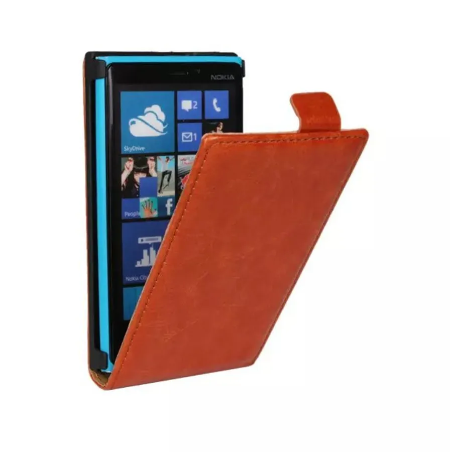 Ultra Thin PU Leather Phone Case For Nokia Lumia 920 Magnetic Buckle Vertical Mobilephone Cover Cellphone Protection Accessories