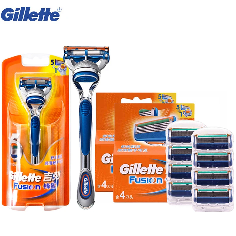 gillette fusion shaving razor blades for men shave shaver gilette customer service
