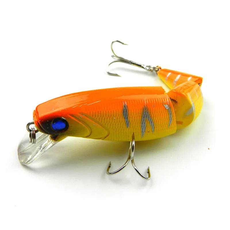  Newly Fishing Lures 14g Pesca 10.5cm Isca Jointed Hard Bait Swimming Depth Plastic Hooks 3D Eyes BN