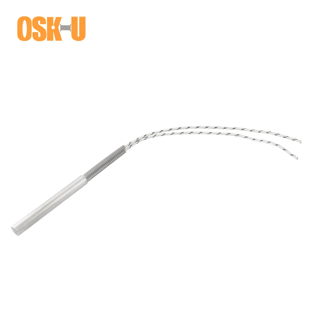 

2PCS 220V Electric Cartridge Heater 10mm Tube Diameter Stainless Steel Electric Cylindrical Heating Element for Home Appliance