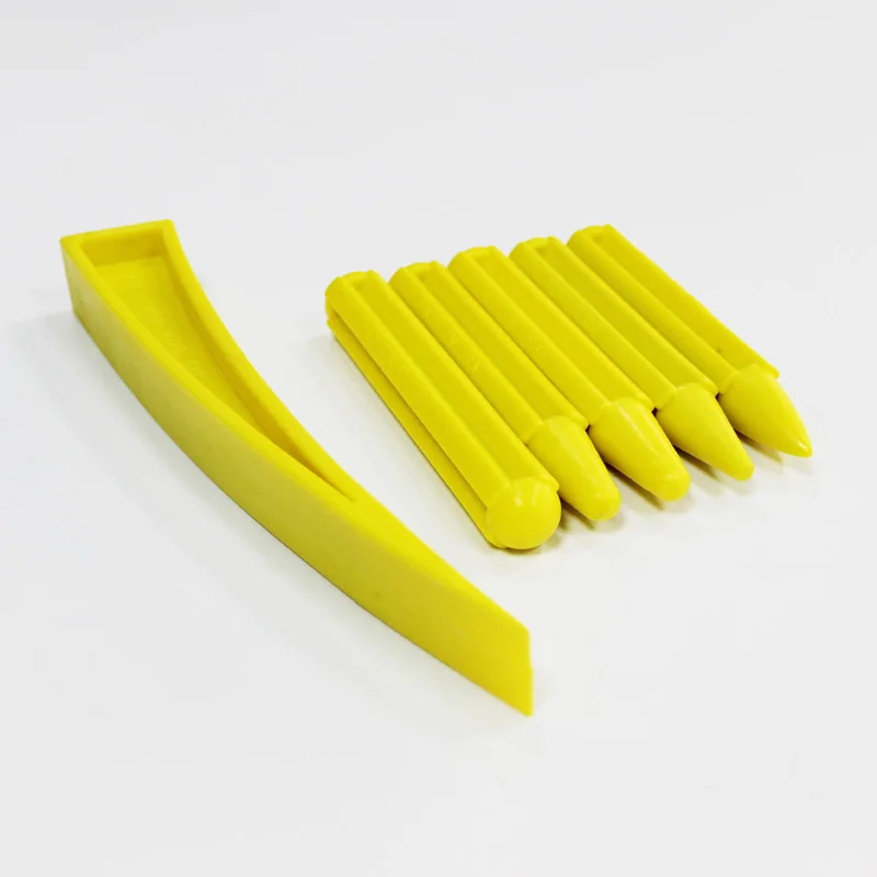 

yellow nylon tapdowns with window door plastic wedge for car body paintless dent repair