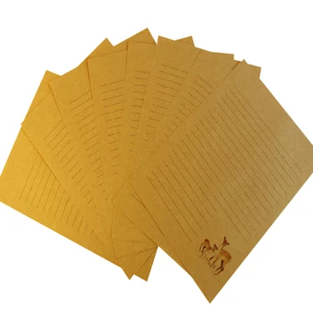 

10packs/lot Kawaii Elk vintage Chinese style Painted forest kraft paper Gift Letter For Kids Office School Supply