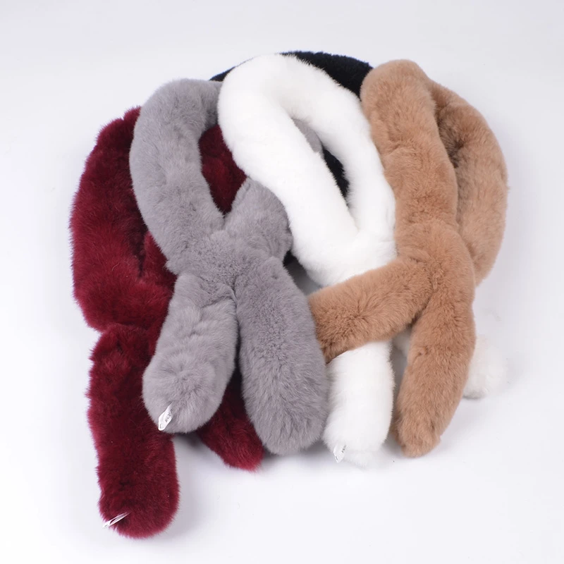 rabbit fur collar