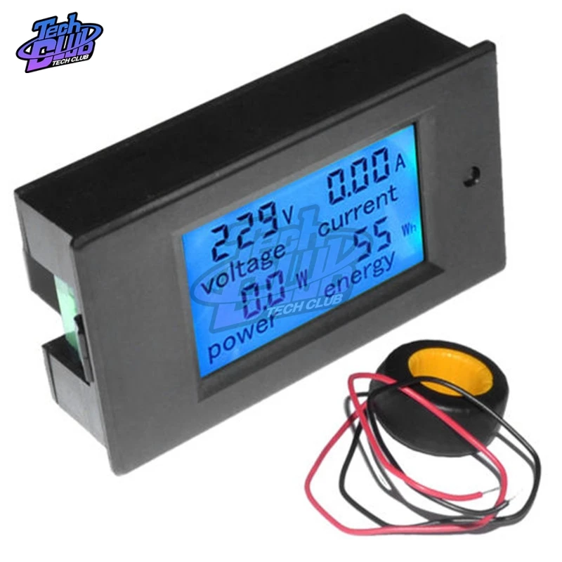 

Digital Voltage Meters AC 100A/80~260V LCD Panel Monitor Power Energy Voltmeter Ammeter Watt Current Amps Volt Meter Tester