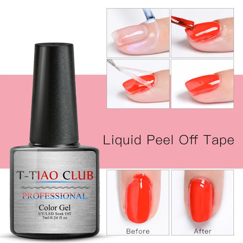 

T-TIAO CLUB Antifreezing Peel Off Liquid Tape Cream Nail Latex Cuticle Guard Protection Finger Skin Manicure Nail Art Care