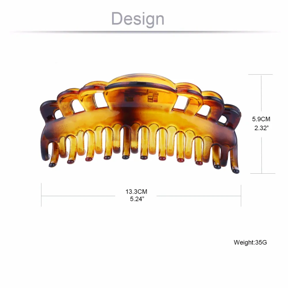 Очень большие заколки женские аксессуары для волос большой коготь для волос для девочек конский хвост держатель инструмент корейский головной убор шпилька зажимы XXL HC085