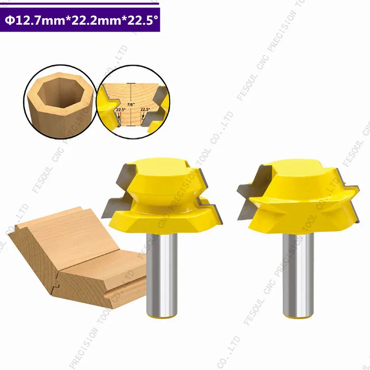 

12.7mm shank-2PCS,CNC Solid Carbide Milling Cutter,woodworking router bit,Floor knife,A variety of lines,cabinet wood tool