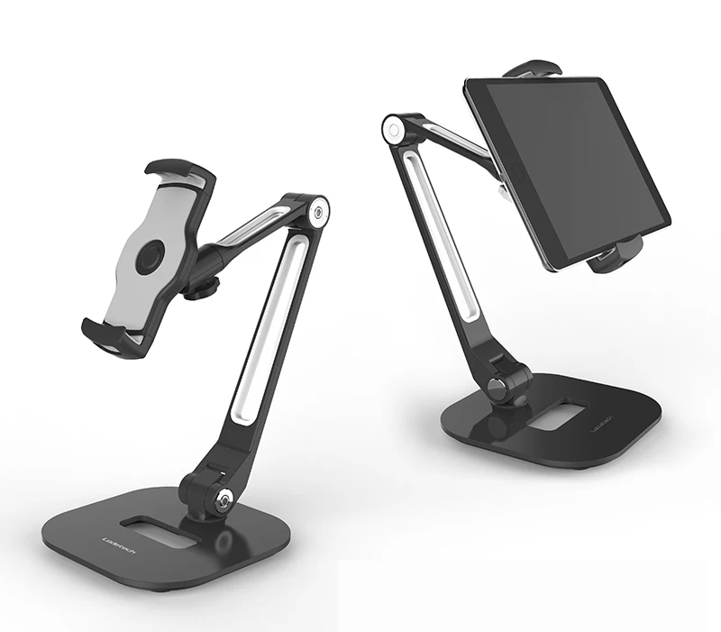  Multifunction 360 Rotation 4-13 inch Tablet PC Stand/ Mobile Phone Holder Metal Base Universal Fold
