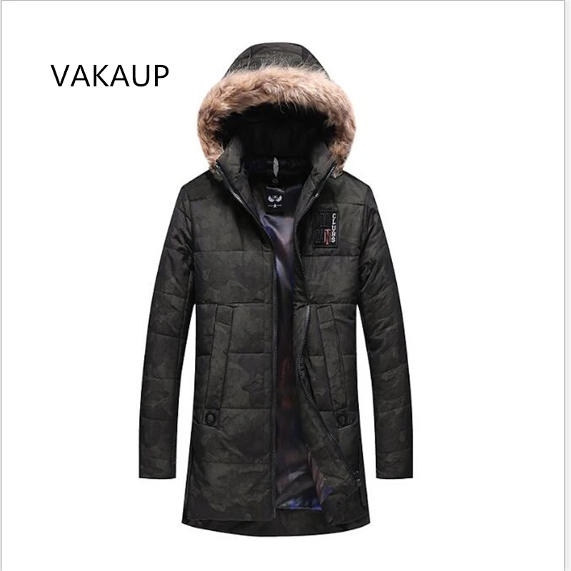Новинка, зимняя мужская куртка, новая зимняя хлопковая одежда с капюшоном и меховым воротником, пальто для отдыха, хлопковая утепленная и зимняя одежда