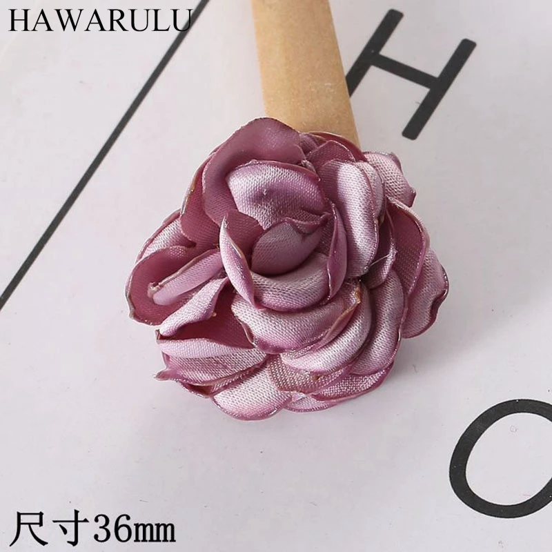 HAWARULU 5 шт. смешанных цветов Ткань Искусство Цветы/DIY Ручная работа/украшение волос/обувь/Кепка/свадьба/подарок цветок одежда аксессуары