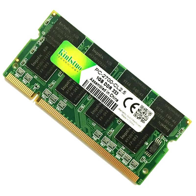 Kinlstuo оперативная память для ноутбука SO-DIMM DDR1 DDR 400 333 МГц/PC-3200 PC-2700 200 Контактов 512 МБ 1 ГБ для Sodimm Notebook Memoria Rams Новинка