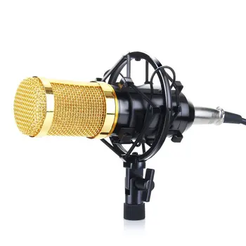 

BM 800 Wired Microphone Speaker 3.5 mm condenser with shock absorber microphone karaoke recording compatible computer