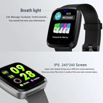 

Bluetooth smartband heart rate monitor blood pressure blood oxygen tracker smart wristband message reminder cool smart bracelet