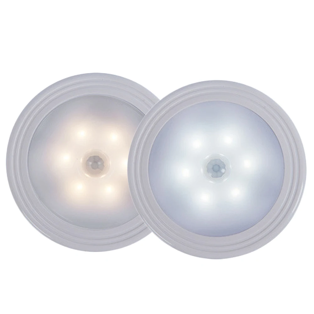 Battery Operated Pir Motion Sensor Night Light 6leds Energy Saving
