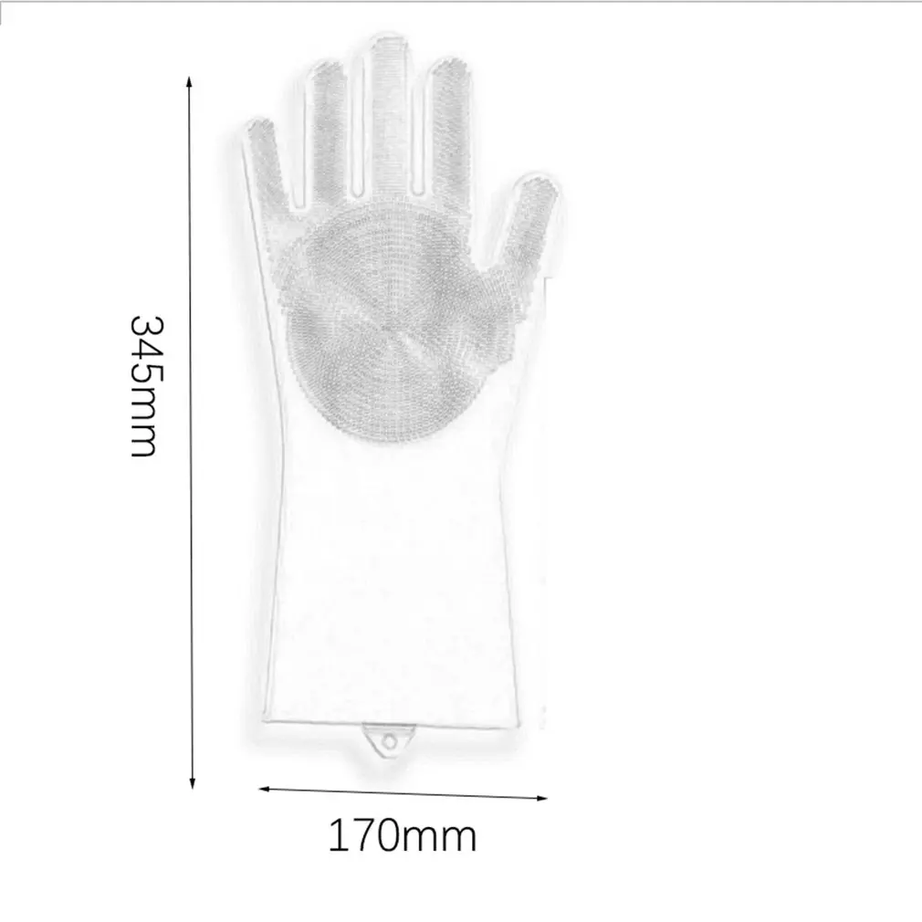 Волшебная силиконовая щетка резиновые перчатки для мытья посуды | уход за домашними животными Уход за волосами автомобиля | изолированный кухонный помощник