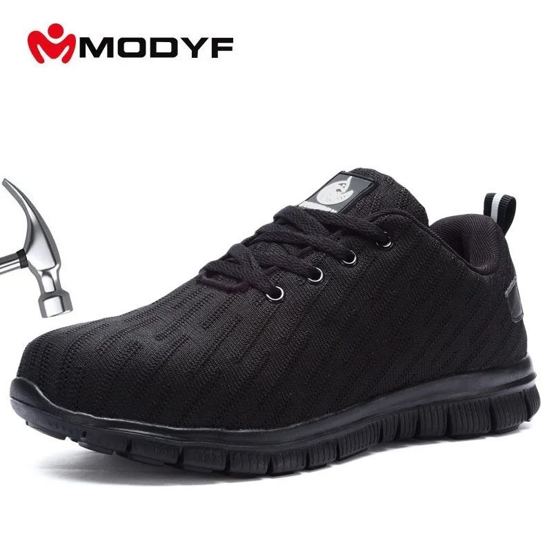 

MODYF Men Lightweight Steel Toe Cap Work Safety Shoes Insulation Reflective Anti-puncture Breathable Construction Safety Boots