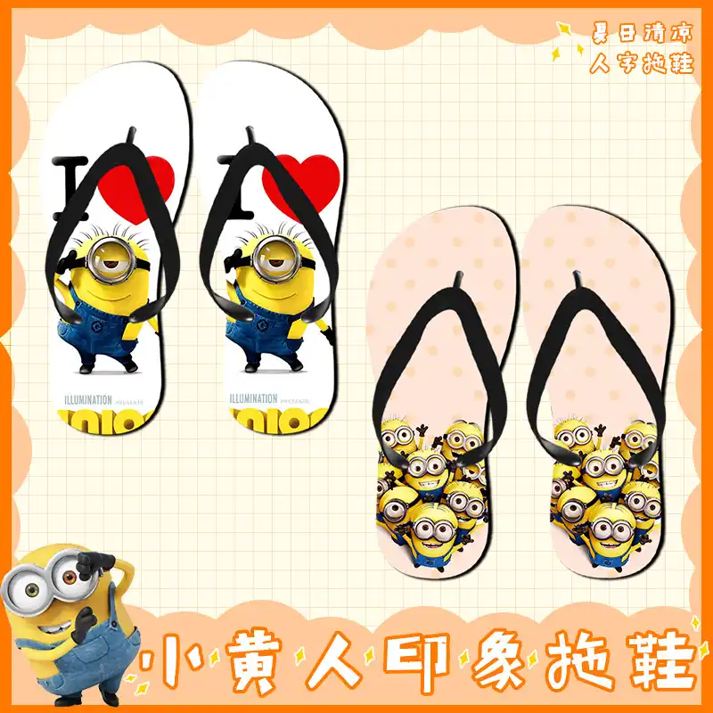 minion flip flops adults