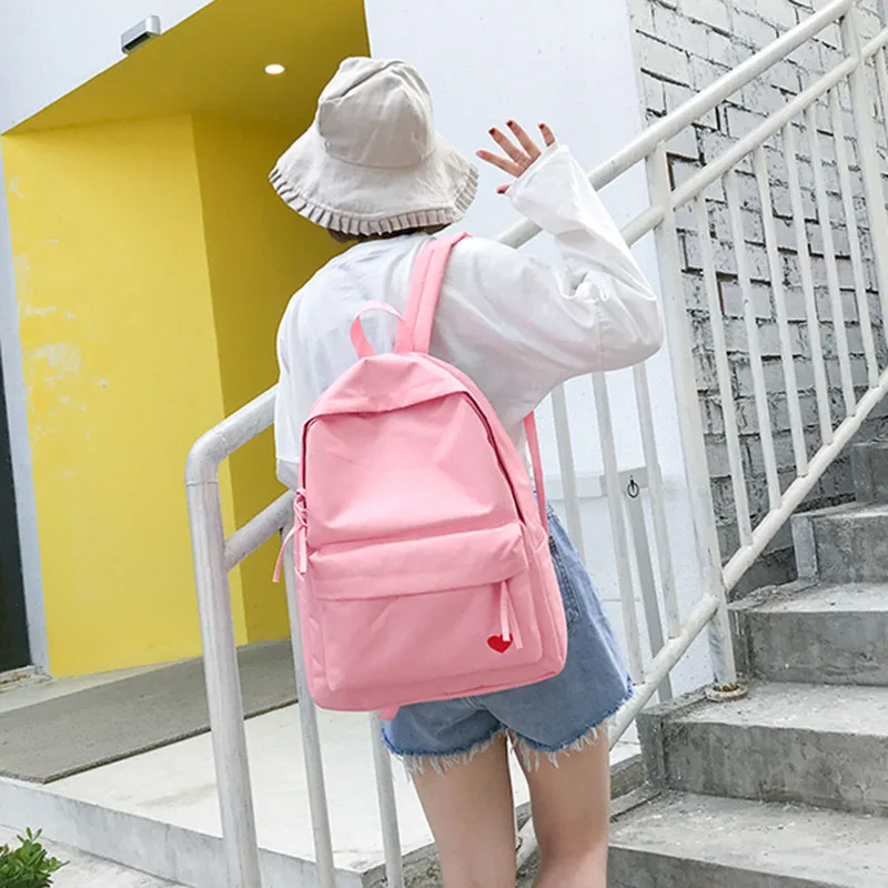 2018 nueva mochila Coreana de lona amarilla negra para niñas Mochilas femeninas de escuela secundaria 2018 nueva mochila Coreana de lona amarilla negra para niñas Mochilas femeninas de escuela secundaria