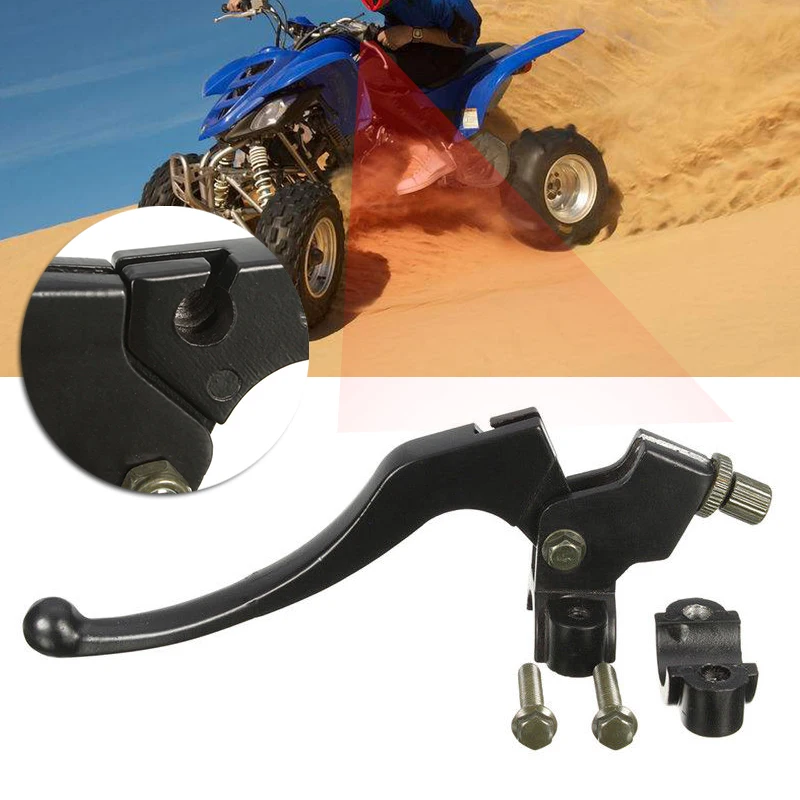 Aluminum Alloy Left Short Stunt Clutch Lever Perch Black Motorcycle Brake Clutch Levers