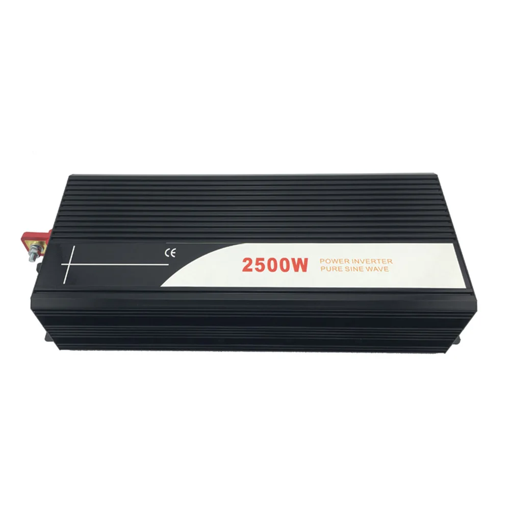 2500 W inversor de energía solar de onda sinusoidal pura 24 V DC 12 V 48 V a AC 110 V 220 V pantalla digital - 3