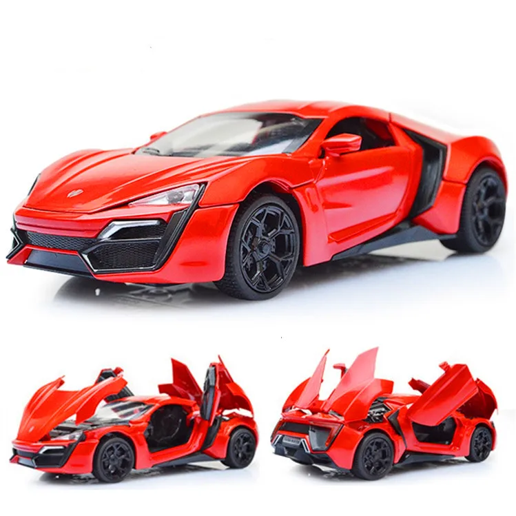 Горячая 1:32 Форсаж lykan hypersport автомобиль сплава литья под давлением модели