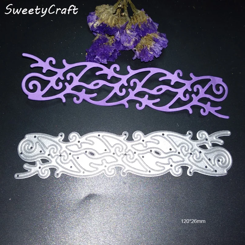 Scrapbooking Dies Metal Heart Flower border Cutting Dies Craft new 2017