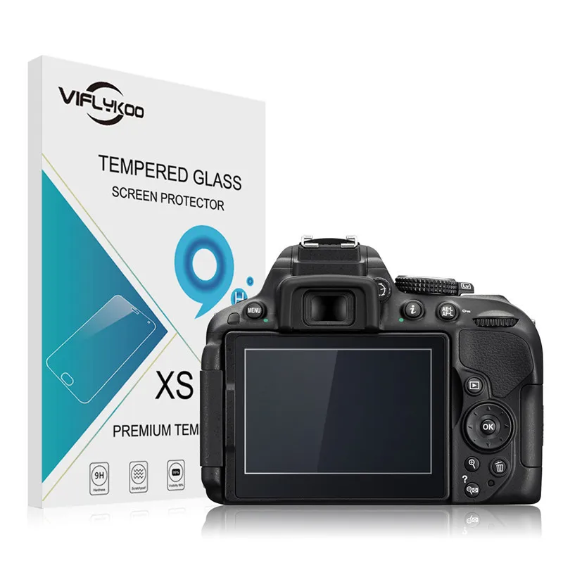 2.5D Curved Edge 9H Tempered Glass For Nikon D5300 Camera Screen