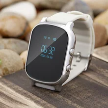 T58 Smart Mini GPS Tracker Watch OLED Bracelet for Kids SOS Button Two-way Communication GSM Phone Wristwatch