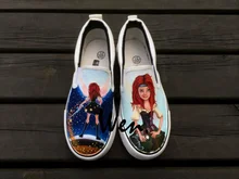 Wen Design Hand Painted Shoes Slip On Shoes Custom The Pirate Fairy Women Men’s Canvas Shoes Christmas Gifts