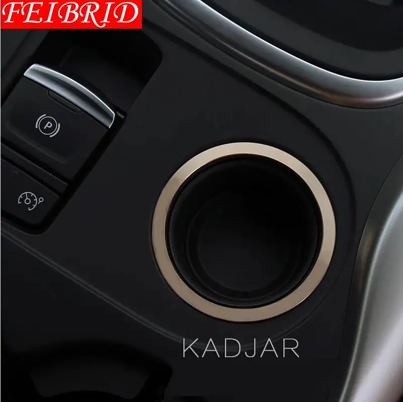 Металлическая коробка передач, крышка кольца, накладка, аксессуары для Renault Kadjar, яркое серебро, золотой, красный, черный - Название цвета: Golden