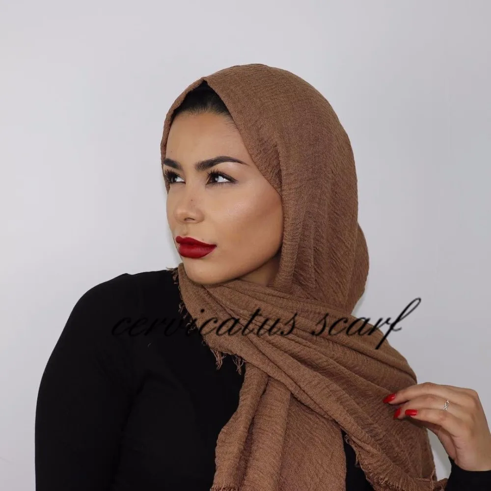 Простая горячая Распродажа, хлопковый хиджаб высокого качества, чистый цвет, большой размер, Премиум весенний шарф