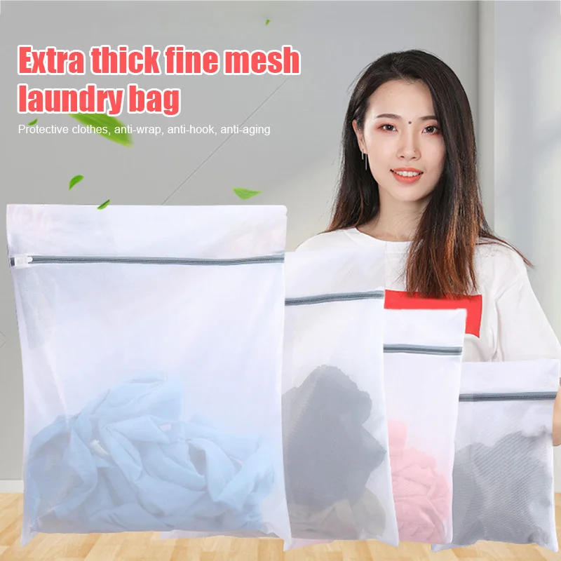 

3 Pcs Zippered Laundry Bags Reusable Mesh Washing Bags Laundry Bra Lingerie Wash Bag for Home DAG-ship