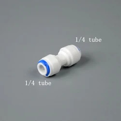 Quick Connector for Drinking Water and RO Filter Systems, 1/4 OD PE Tube (5)