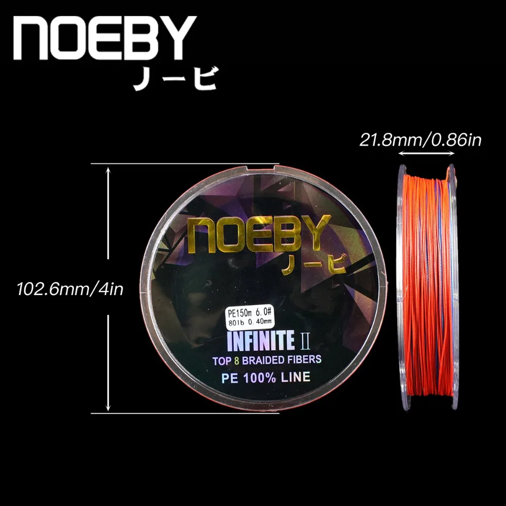 Noeby 150m 8 Strands Lure Pe Multicolored Braided Fishing Line Super High  Strength Carp Braid Thread - Fishing Lines - AliExpress