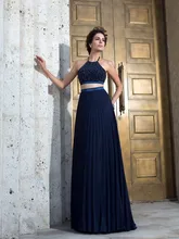 2016 Marineblau Chiffon Zwei Stücke Prom Kleider Lang perlen Sexy Backless Formale 2 Stücke Prom Party Kleider Schnelle verschiffen