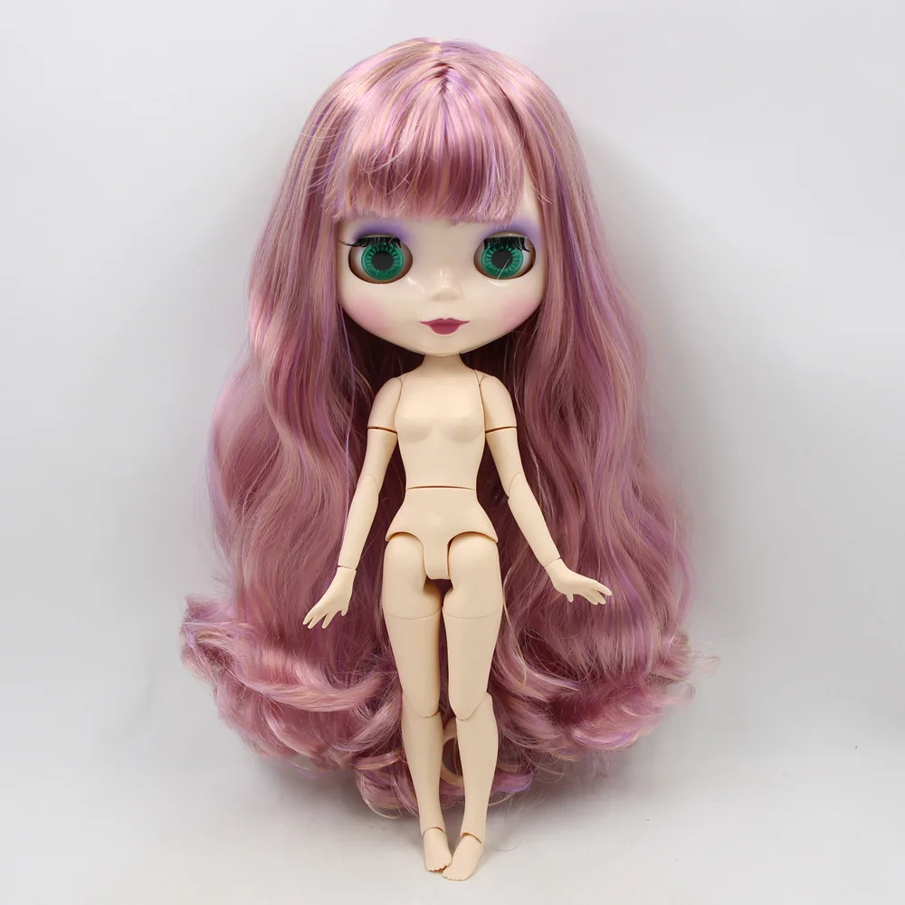 Кукла Blyth 1/6 ICY DBS Обнаженная кукла фиолетовая Смешанная золотые волосы белая кожа