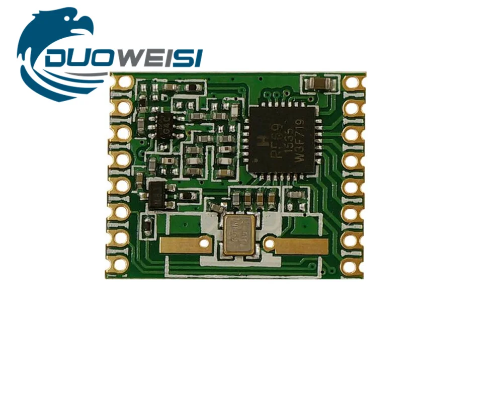 RFM69H RFM69HW FSK беспроводной модуль приемопередатчика SX1231 RFM69HW-433S2/868 МГц/915 МГц 20*16 мм