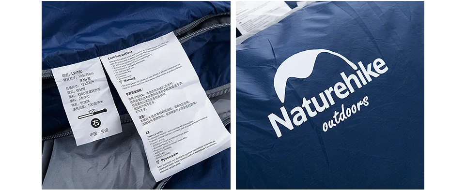NatureHike открытый сверхлегкий конверт спальный мешок ультра-маленький размер для кемпинга пешего туризма альпинизма на открытом воздухе палатки Аксессуары