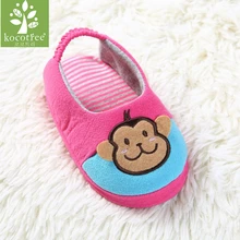 Kocotree/брендовая весенне-осенняя милая детская обувь для маленьких мальчиков и девочек; домашние тапочки из хлопка; удобная теплая обувь