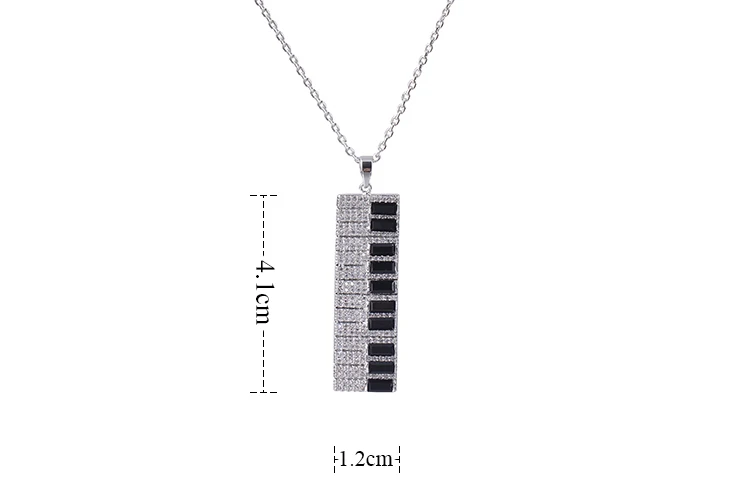 YAN MEI рождественское ювелирное изделие пианино кулон ожерелье длинное ожерелье цепочка ожерелья для свитера ожерелье s GLD1167
