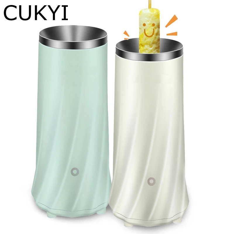 CUKYI Электрический Mini устройство для изготовления рулетов яйцеваркой Автоматическая кастрюли для варки яйца-пашот инструменты Подставка для яйца омлет мастер Sausage машина 220 V - изображение